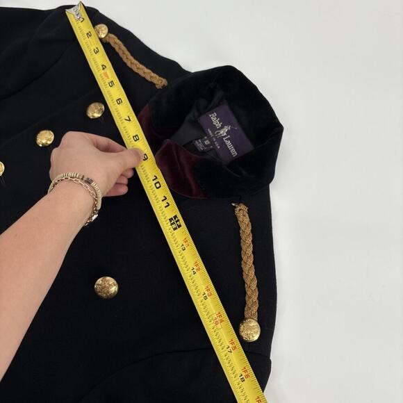 Ralph Lauren Collection Vintage Wool Military Army Officer Jacket Blazer 80s 90s - Picture 6 of 16